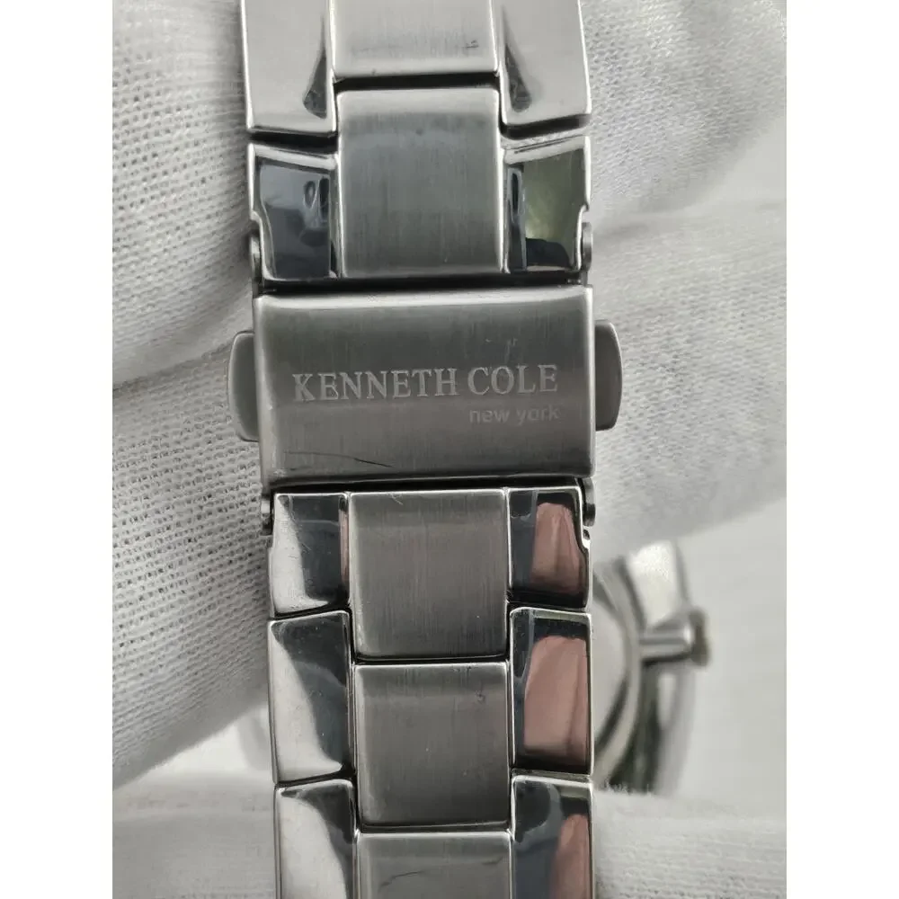 NWOT Mens Kenneth Cole New York KC 3437 Thin Quartz Watch New Battery Runs